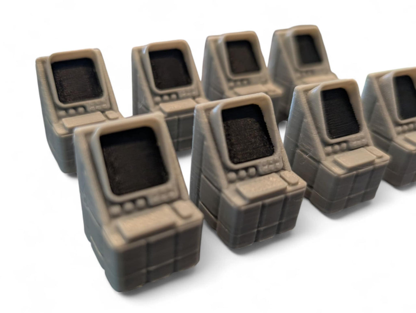 Computer Terminal Miniatures – 8-Pack Tokens for Nemesis (Unofficial 3D Printed Set)