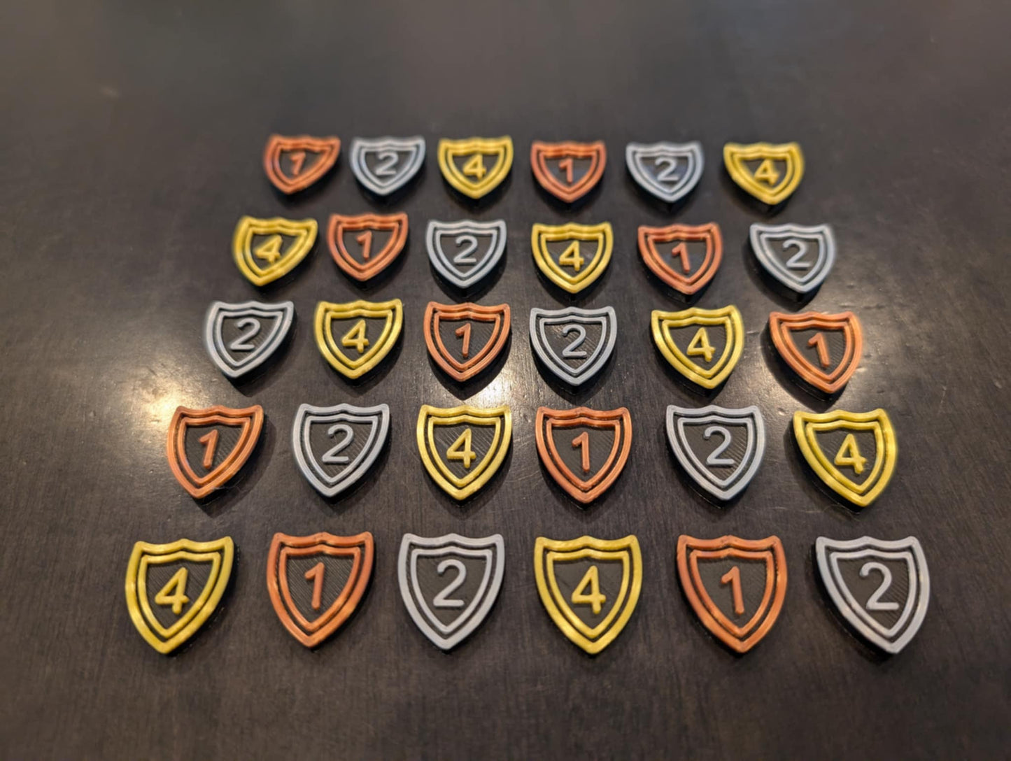 Spirit Island Defense Token Upgrade – 1, 2, 4 Values