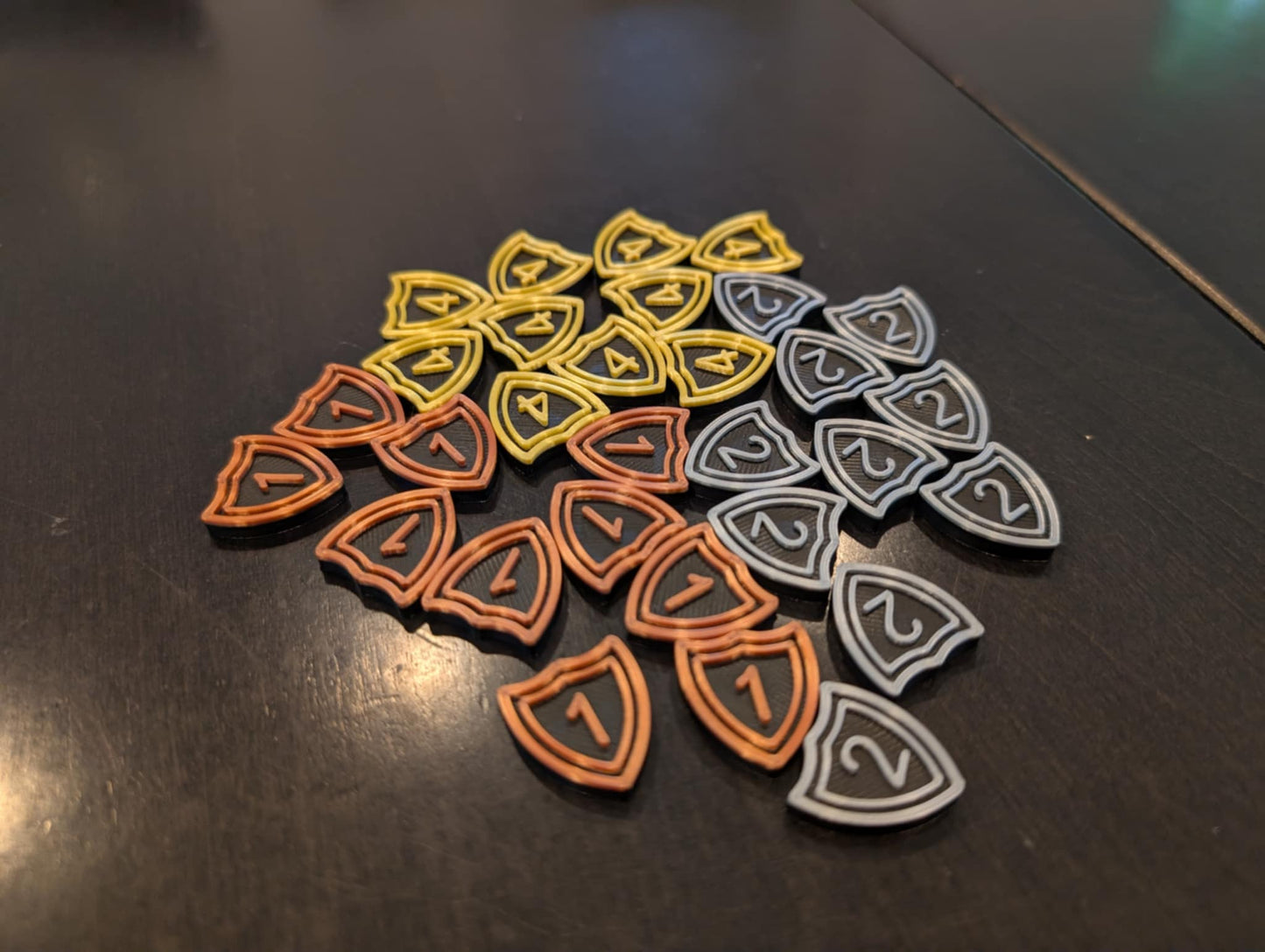 Spirit Island Defense Token Upgrade – 1, 2, 4 Values