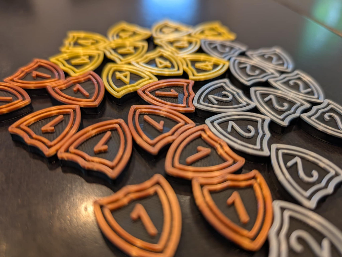 Spirit Island Defense Token Upgrade – 1, 2, 4 Values