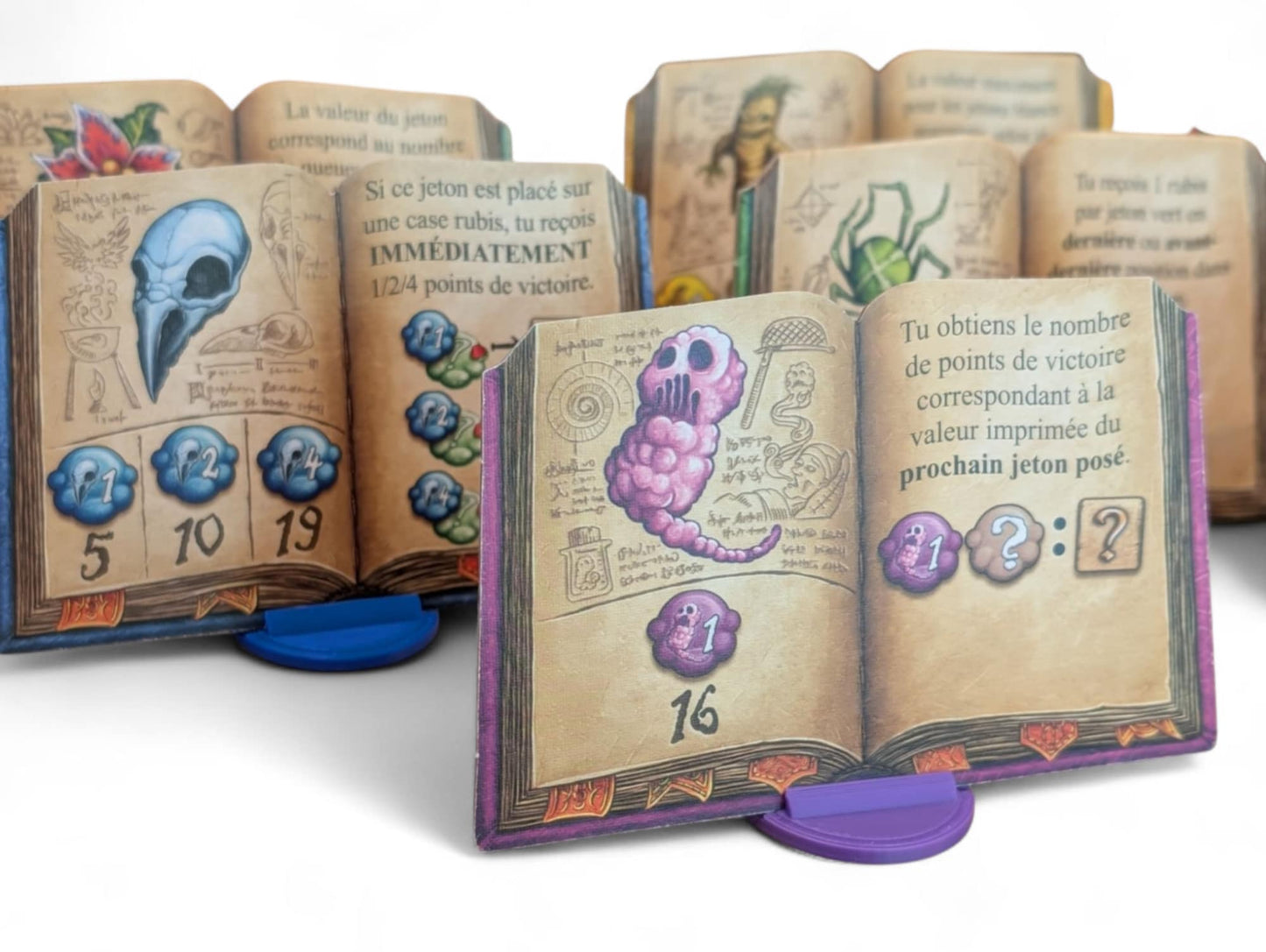 The Quacks of Quedlinburg Ingredient Book Holders (Set of 7 or 8) – Compatible with all Quacks of Quedlinburg Editions