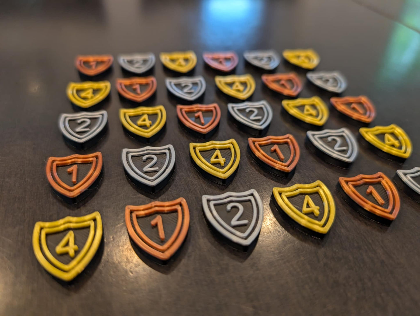 Spirit Island Defense Token Upgrade – 1, 2, 4 Values