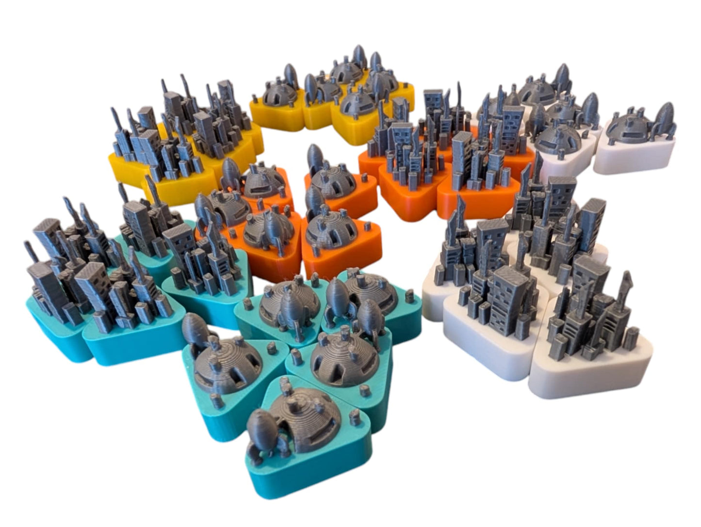 Arcs Board Game Upgrade - Arcs Cities and Space Port and Damage Tokens Upgrade