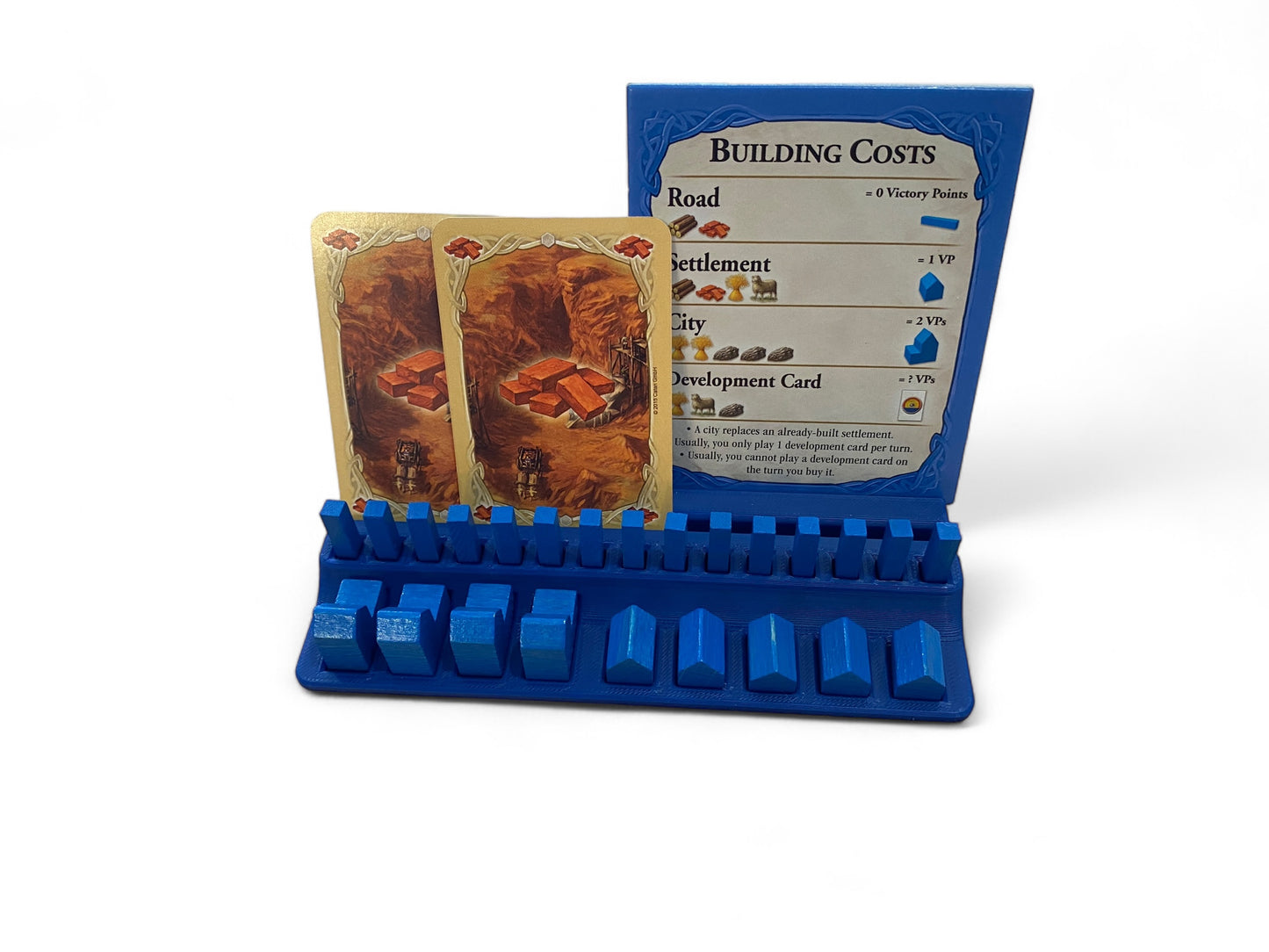 Catan Board Game player tray blue