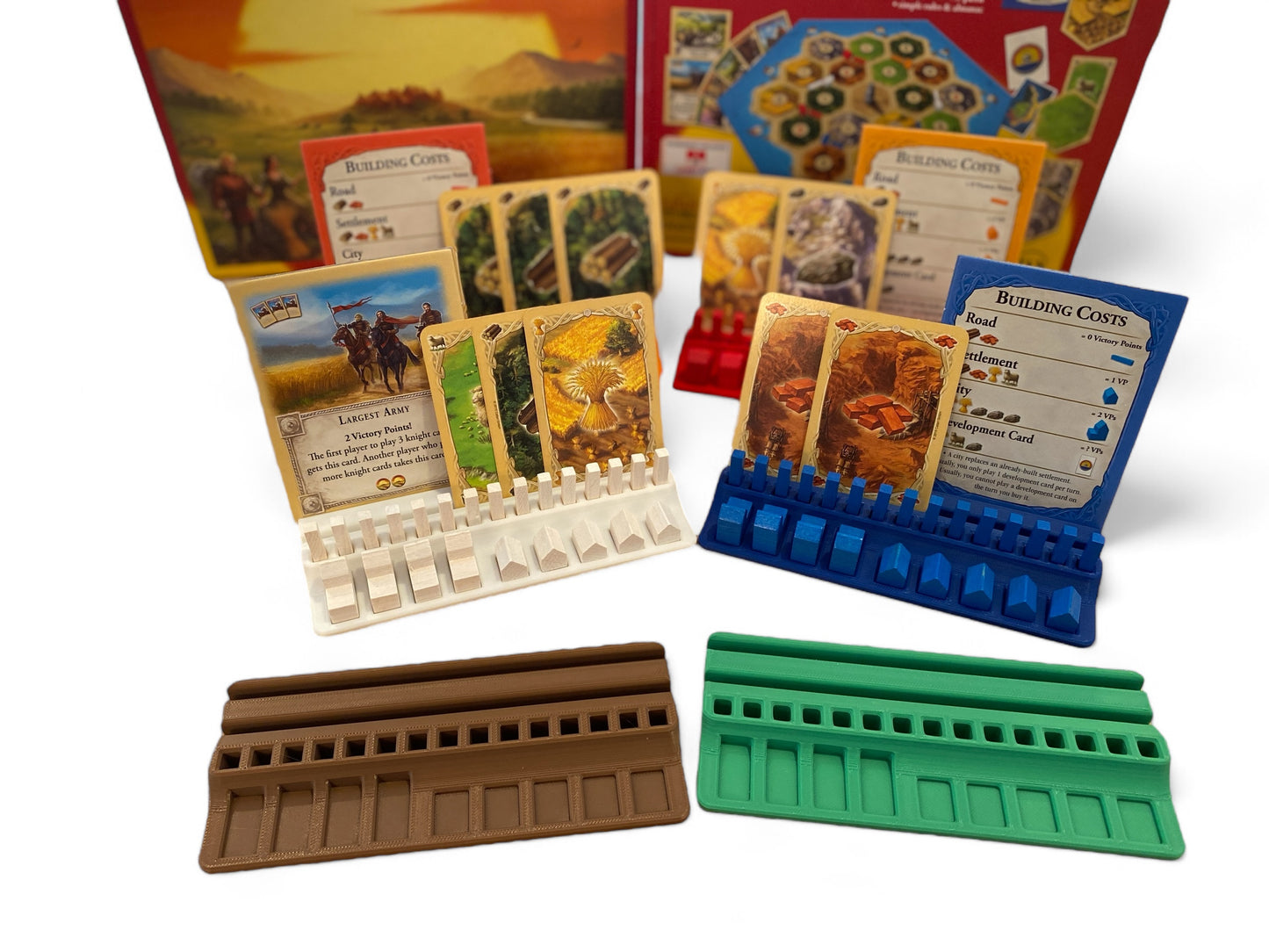 Catan board game player tray 5-6 players set