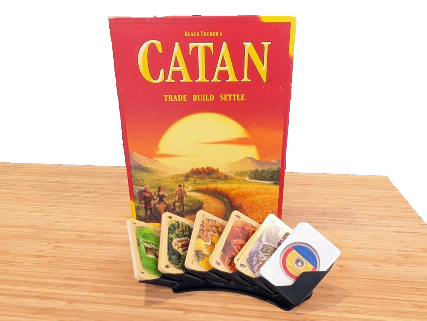 Catan Board game card holder - Resources cards organizer - Fit all resources cards