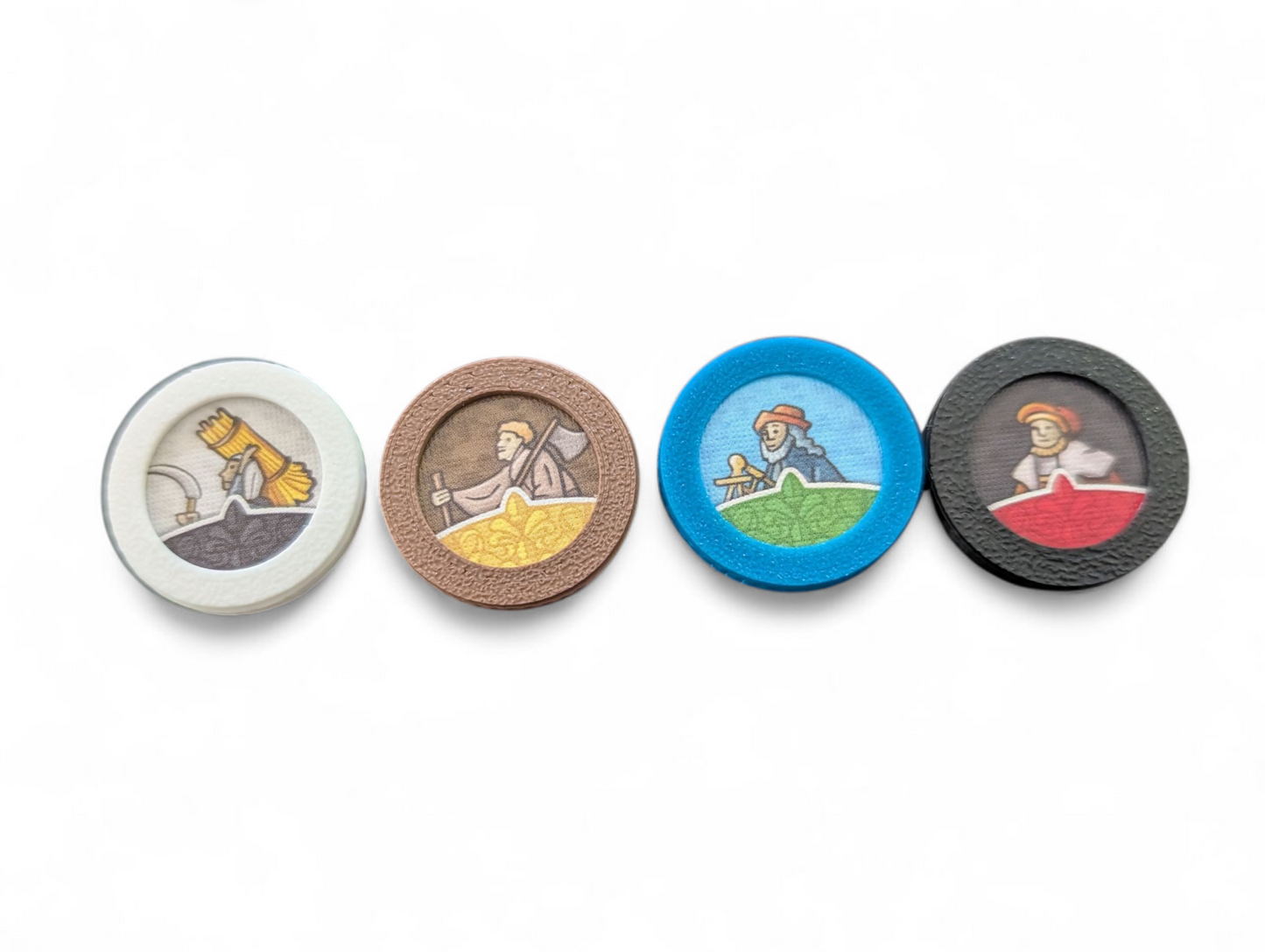 3D Printed Token Protectors for Orléans & Plague Expansion – Durable Snap-Fit Rings