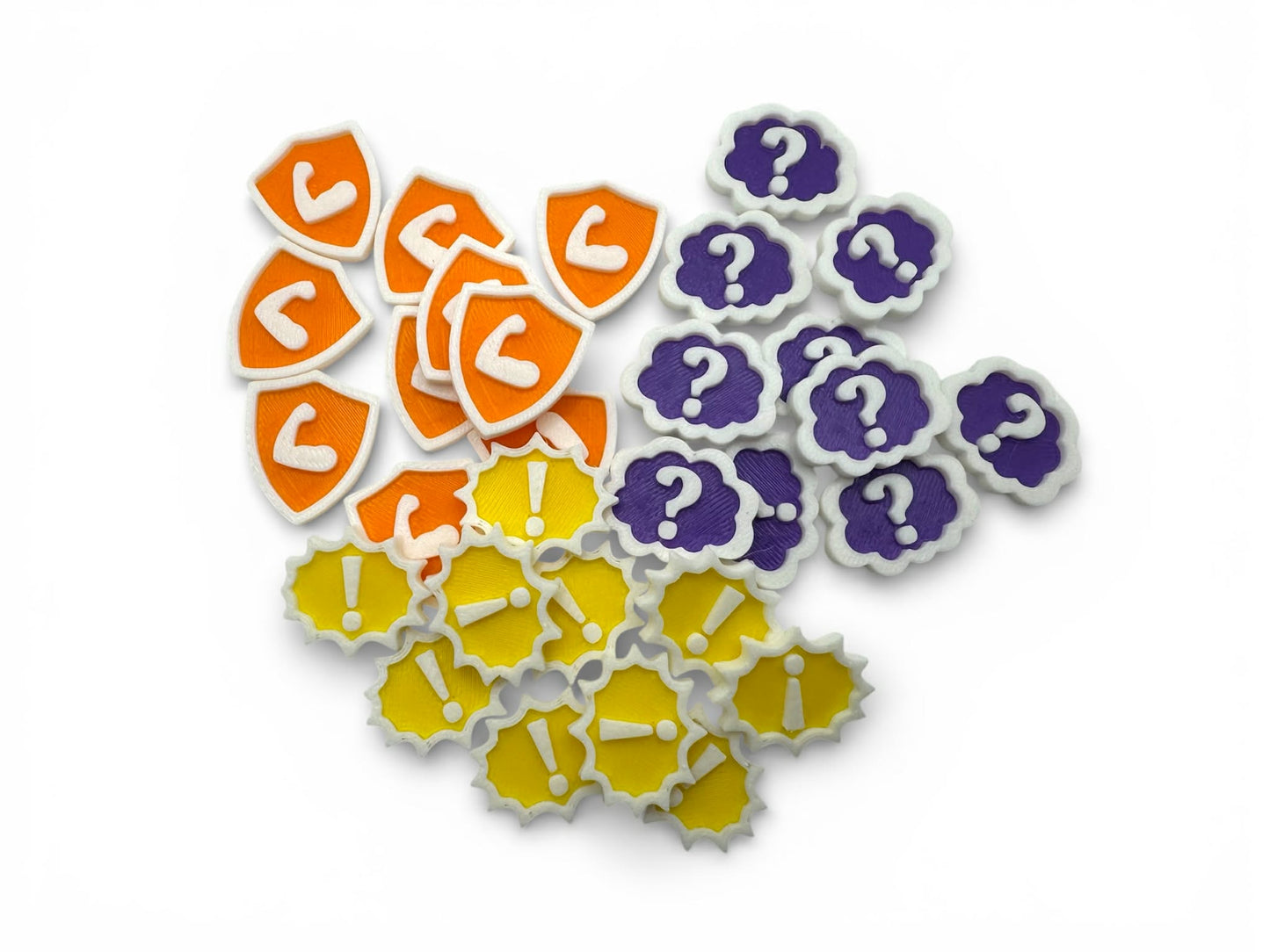 Marvel Champions LCG Status Tokens - 3D Upgrade Tokens - Stunned, Confused, Tough