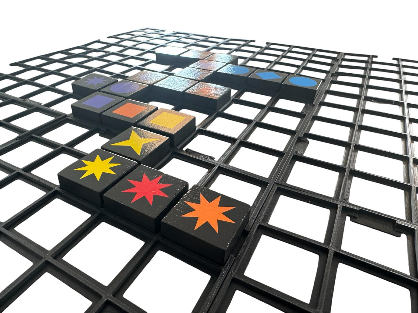 Qwirkle 9x9 Grid Board – 3D Printed Tile Grids – Pack of 9 – Board Game Upgrade
