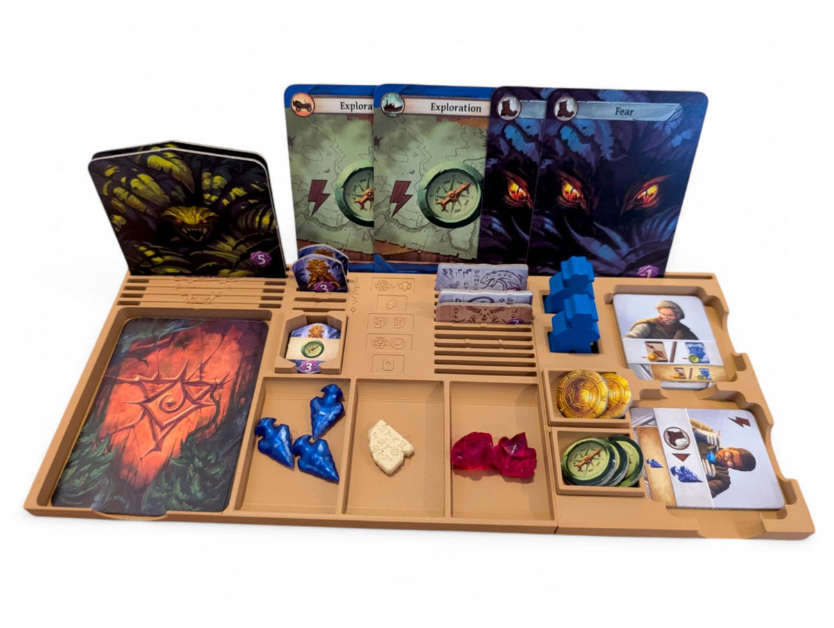 Lost Ruins of Arnak 3D Player Board Organizer – Token Storage & Game Upgrade