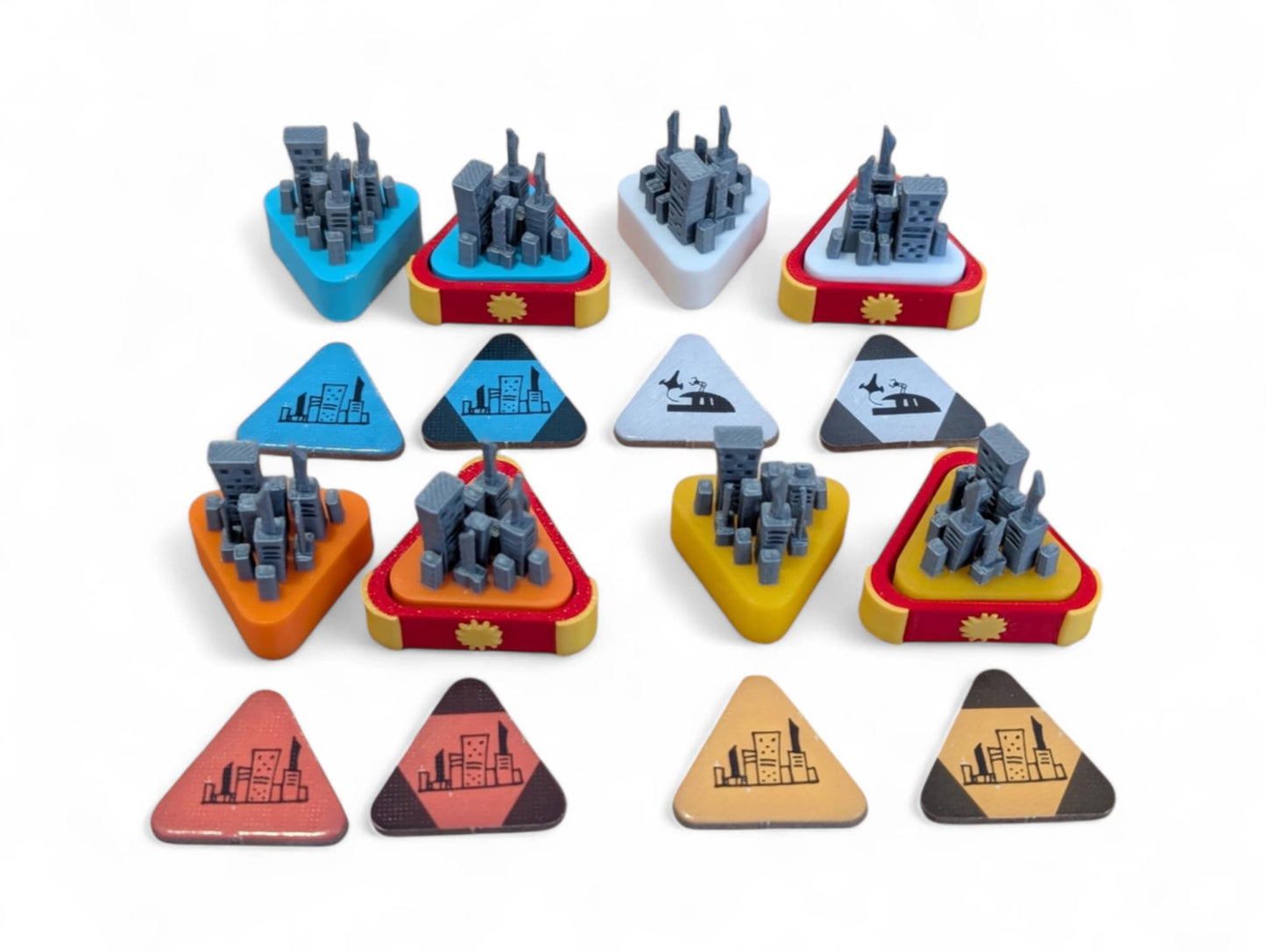 Arcs Board Game Upgrade - Arcs Cities and Space Port and Damage Tokens Upgrade