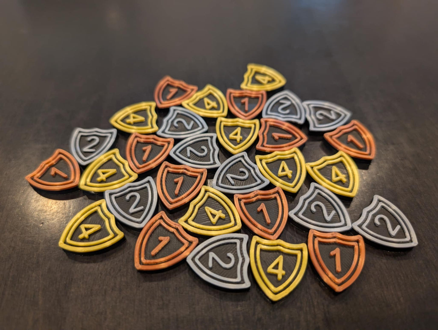 Spirit Island Defense Token Upgrade – 1, 2, 4 Values