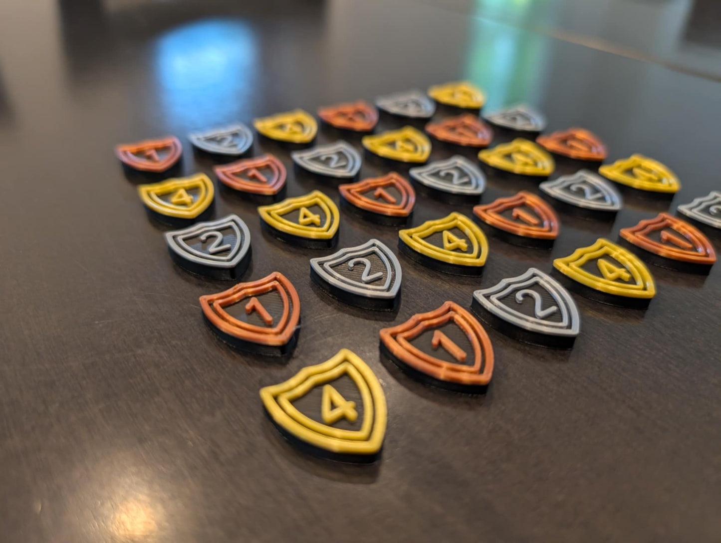 Spirit Island Defense Token Upgrade – 1, 2, 4 Values