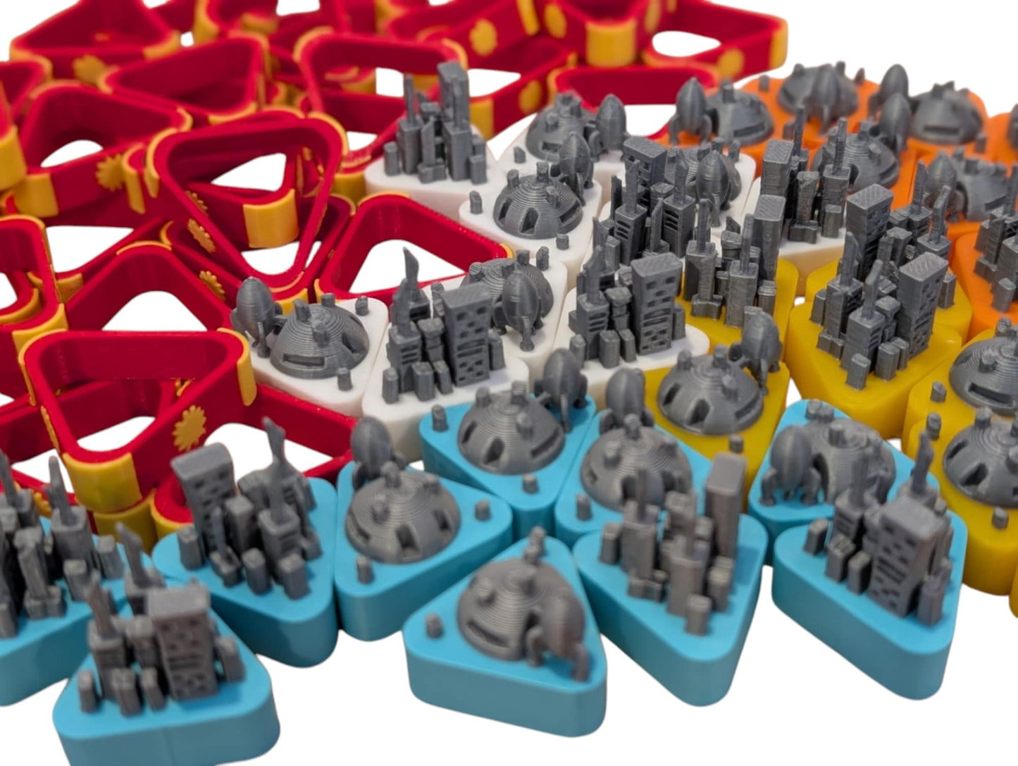 Arcs Board Game Upgrade - Arcs Cities and Space Port and Damage Tokens Upgrade