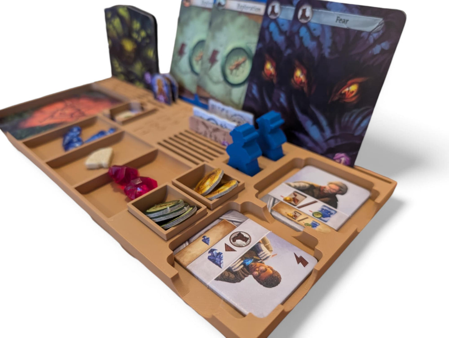 Lost Ruins of Arnak 3D Player Board Organizer – Token Storage & Game Upgrade