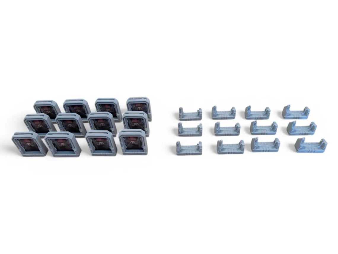 3D Doors for Nemesis Board Game – Sci-Fi Miniature Door Upgrades | Thematic Game Accessories