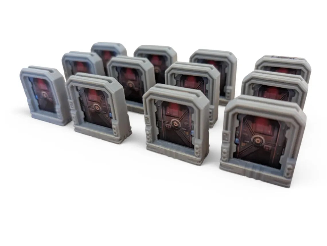 3D Doors for Nemesis Board Game – Sci-Fi Miniature Door Upgrades | Thematic Game Accessories