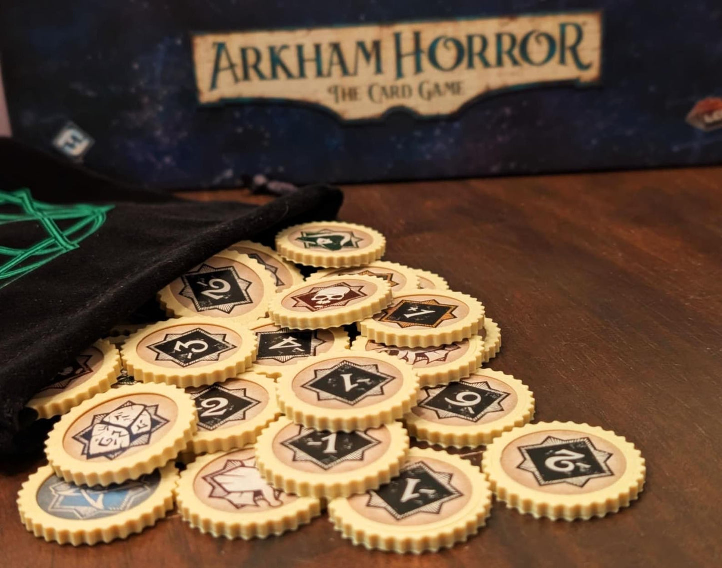 Arkham Horror LCG Coins Capsules - Arkham Horror Tokens Protectors