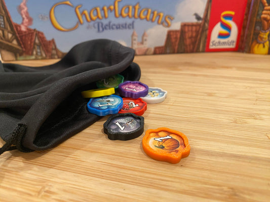 D printed Quacks of Quedlinburg token upgrade set
