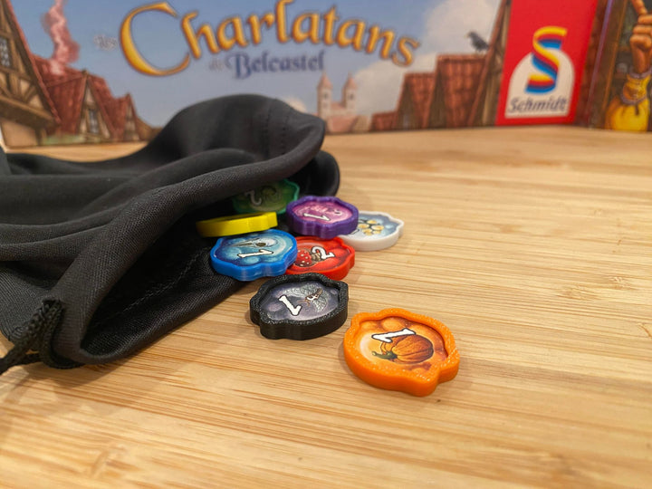 D printed Quacks of Quedlinburg token upgrade set