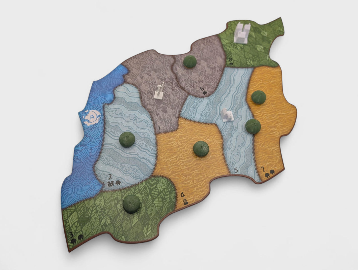 Dahan Village Huts – Set of 36 Premium 3D-Printed Tokens Compatible with Spirit Island