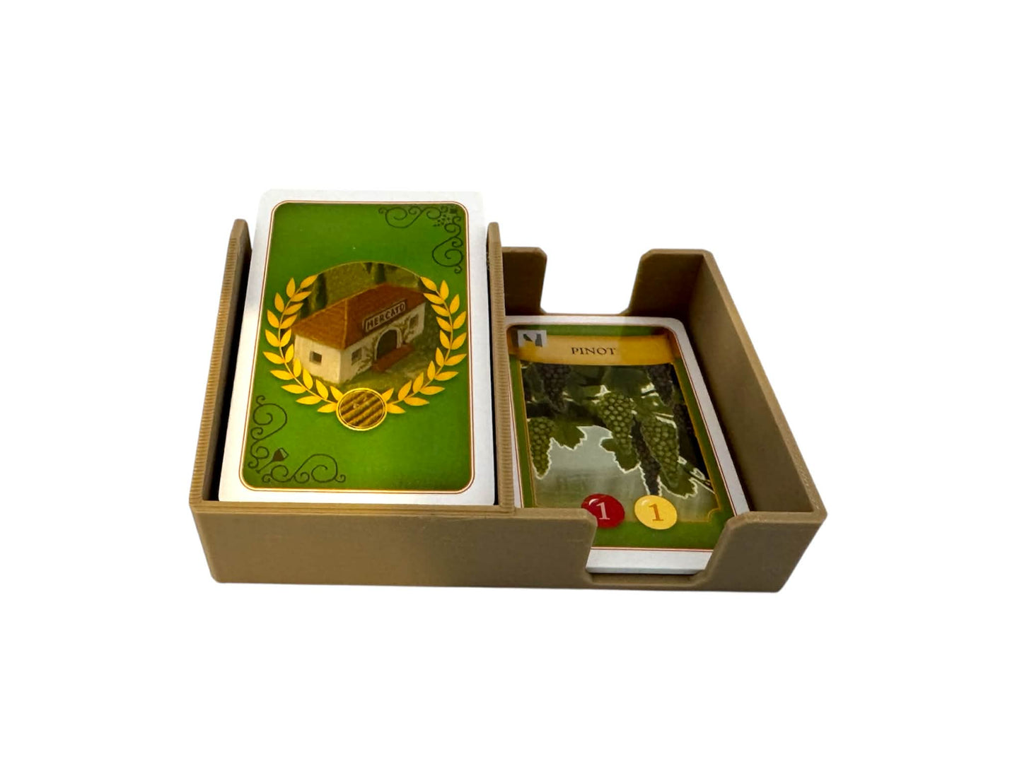 Unofficial Viticulture Draw and Discard Card Holder – Essentials Edition and Tuscany Expansion Deck Trays