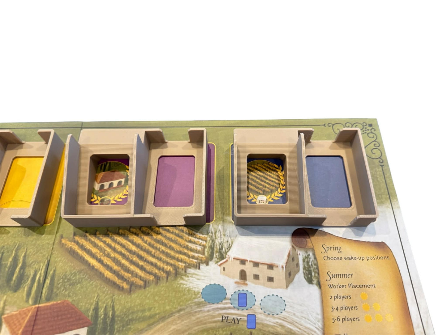 Unofficial Viticulture Draw and Discard Card Holder – Essentials Edition and Tuscany Expansion Deck Trays