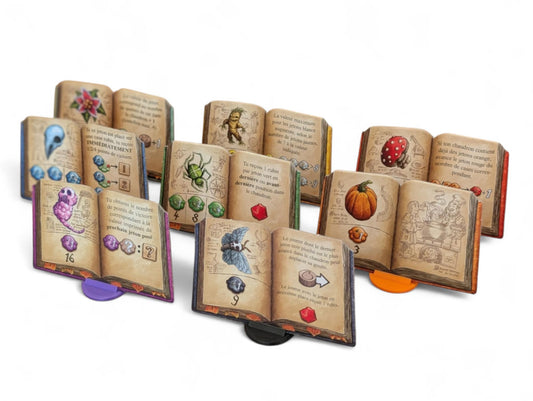 The Quacks of Quedlinburg Ingredient Book Holders (Set of 7 or 8) – Compatible with all Quacks of Quedlinburg Editions