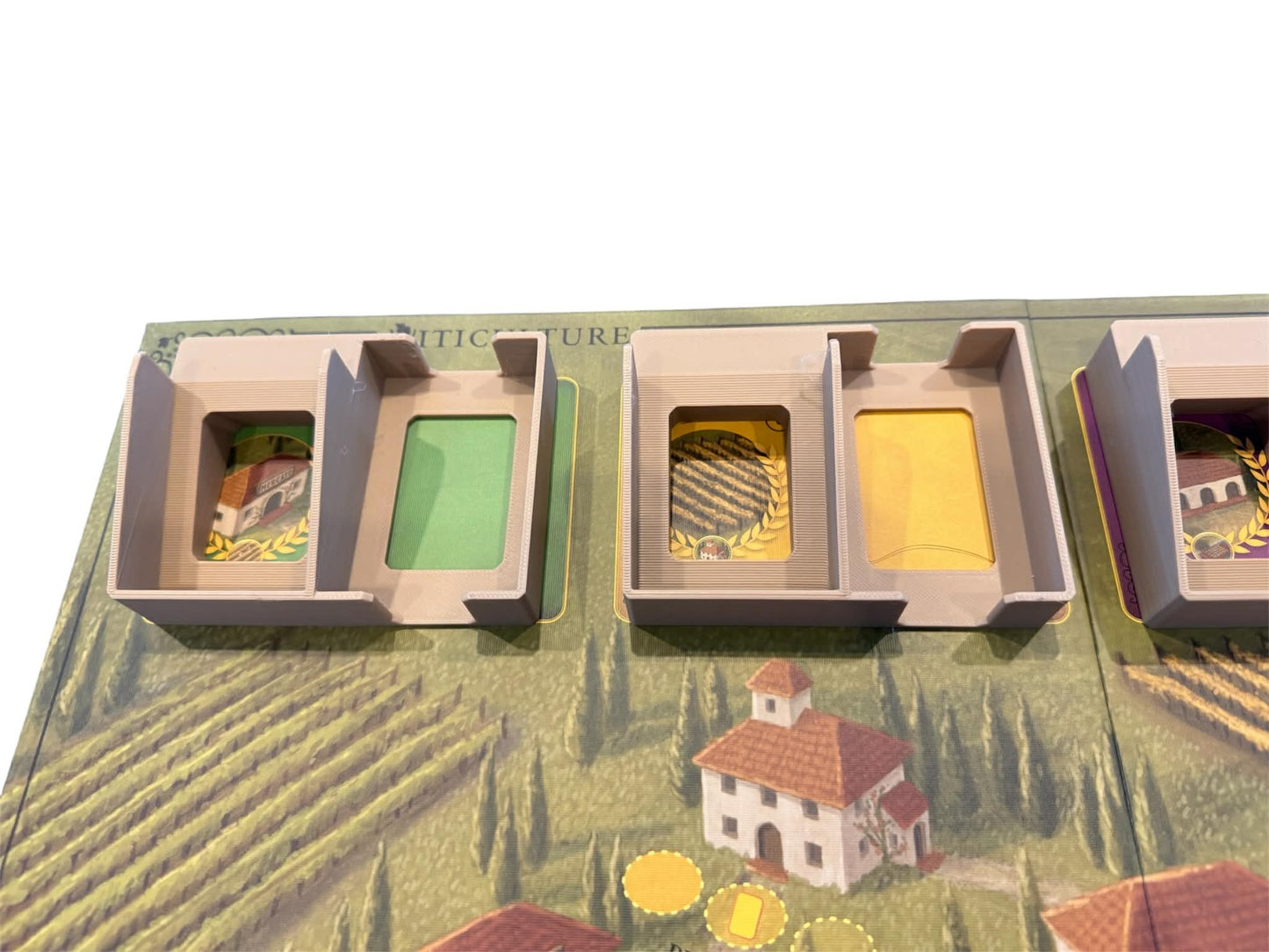 Unofficial Viticulture Draw and Discard Card Holder – Essentials Edition and Tuscany Expansion Deck Trays