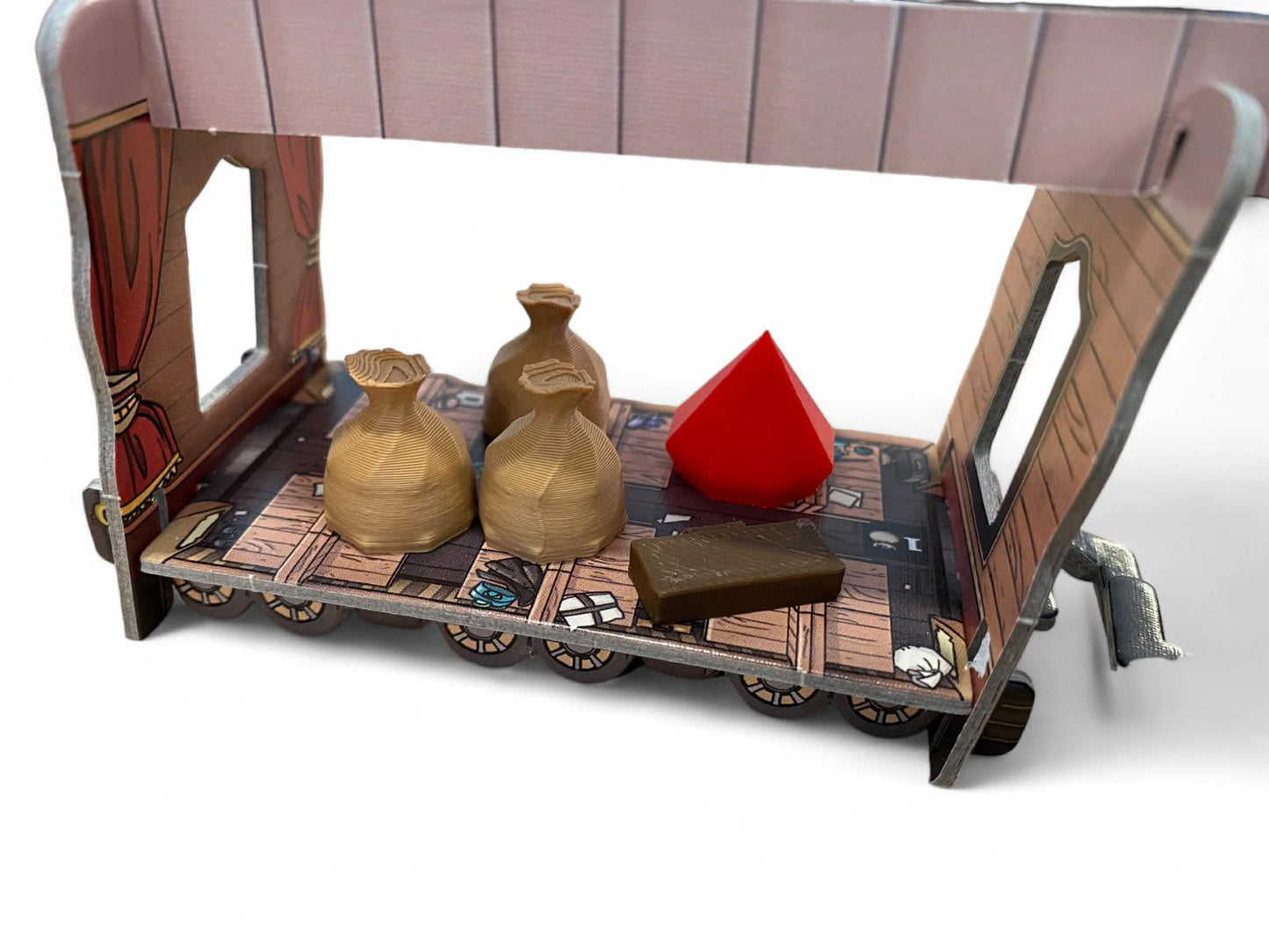 Colt Express 3D Printed Loot Tokens Upgrade | Gems, Purses & Strongboxes | Board Game Accessories