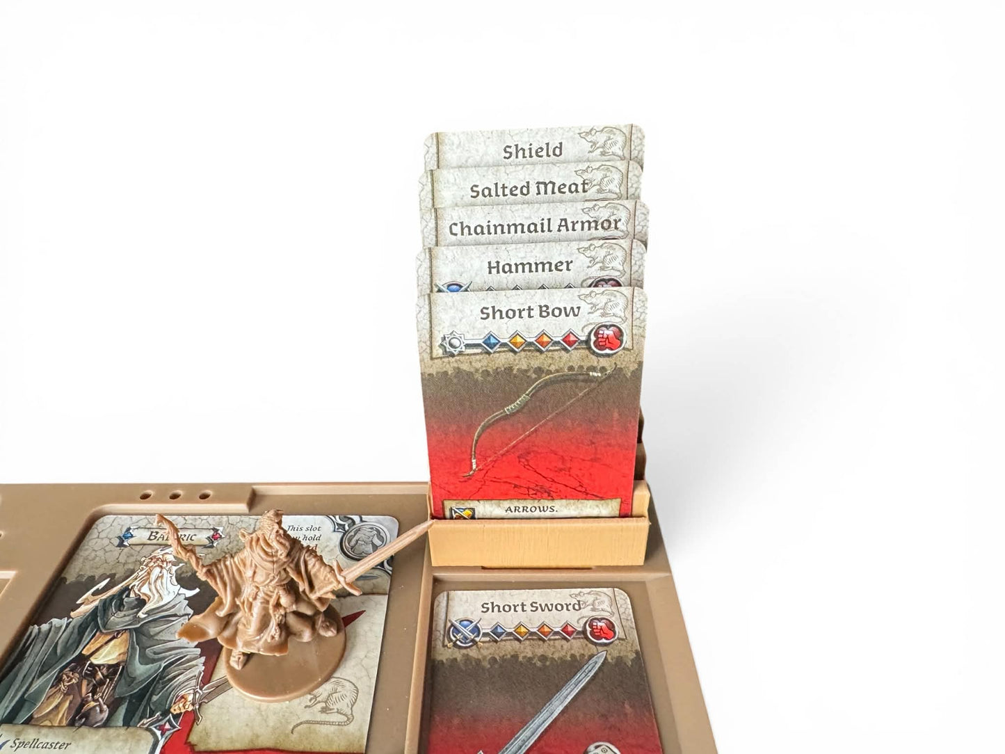 Zombicide Black Plague Card Holder Extension – 5-Slot Dashboard Upgrade | 3D Printed Accessory