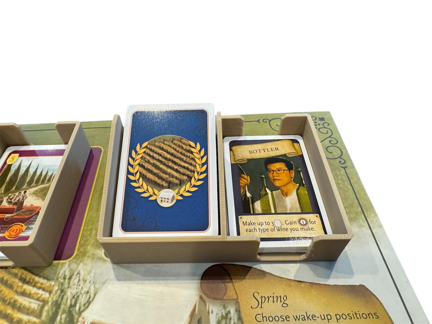 Unofficial Viticulture Draw and Discard Card Holder – Essentials Edition and Tuscany Expansion Deck Trays