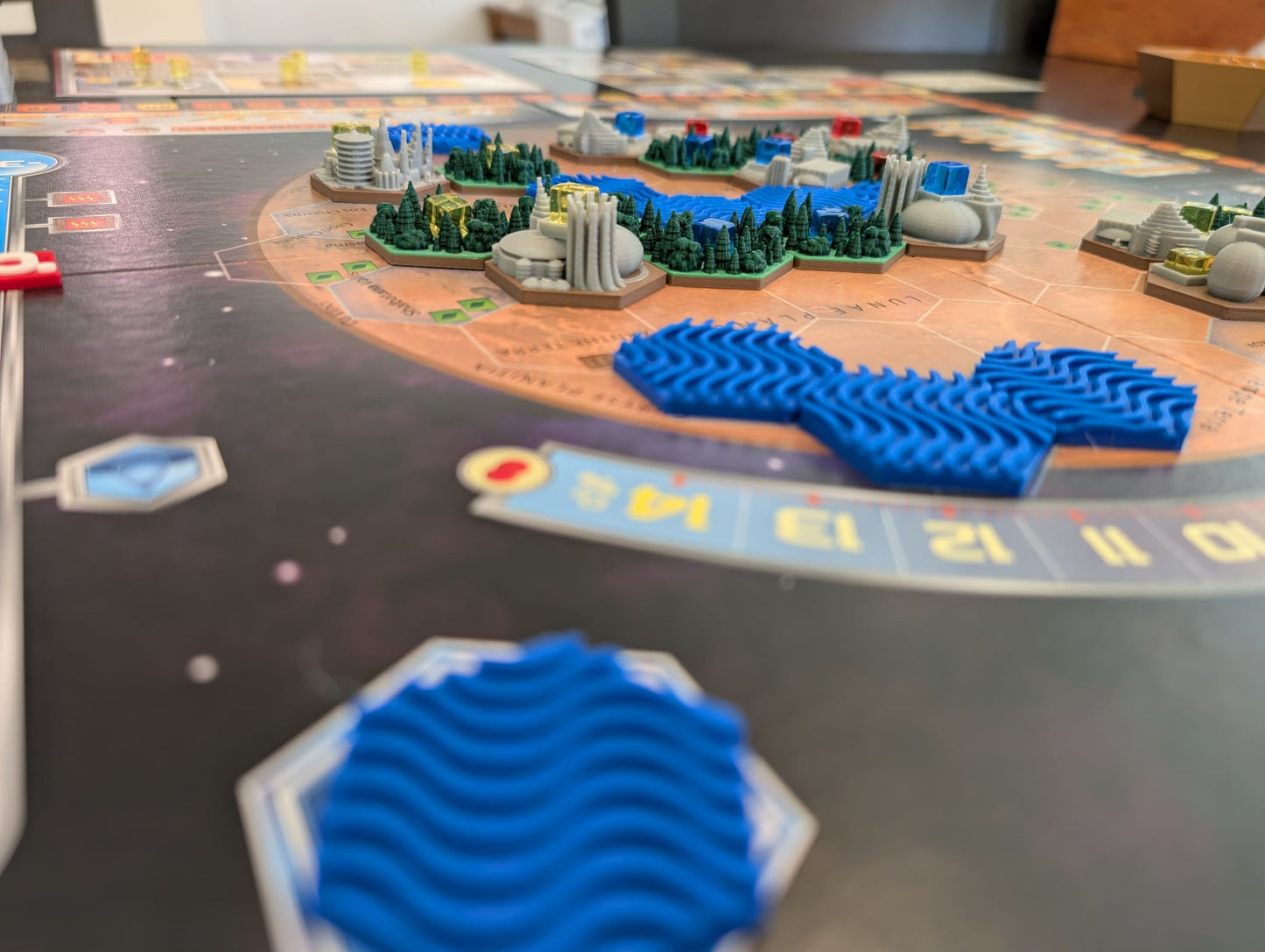 Terraforming Mars Tuiles 3D Multicolores