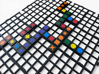 Qwirkle Travel Tile Grids – Board Game Organizer Accessory - Pack of 12