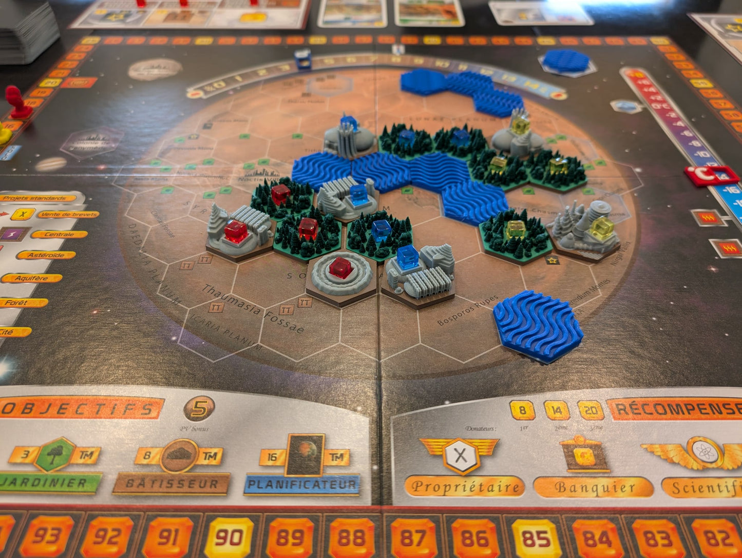 Terraforming Mars Tuiles 3D Multicolores