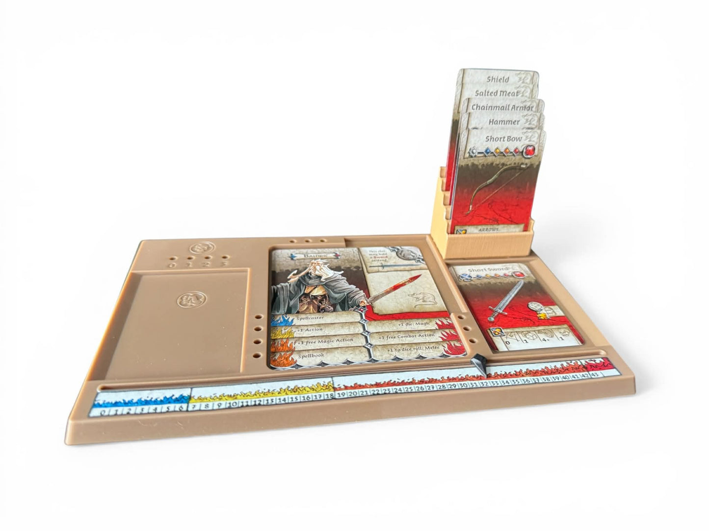 Zombicide Black Plague Card Holder Extension – 5-Slot Dashboard Upgrade | 3D Printed Accessory