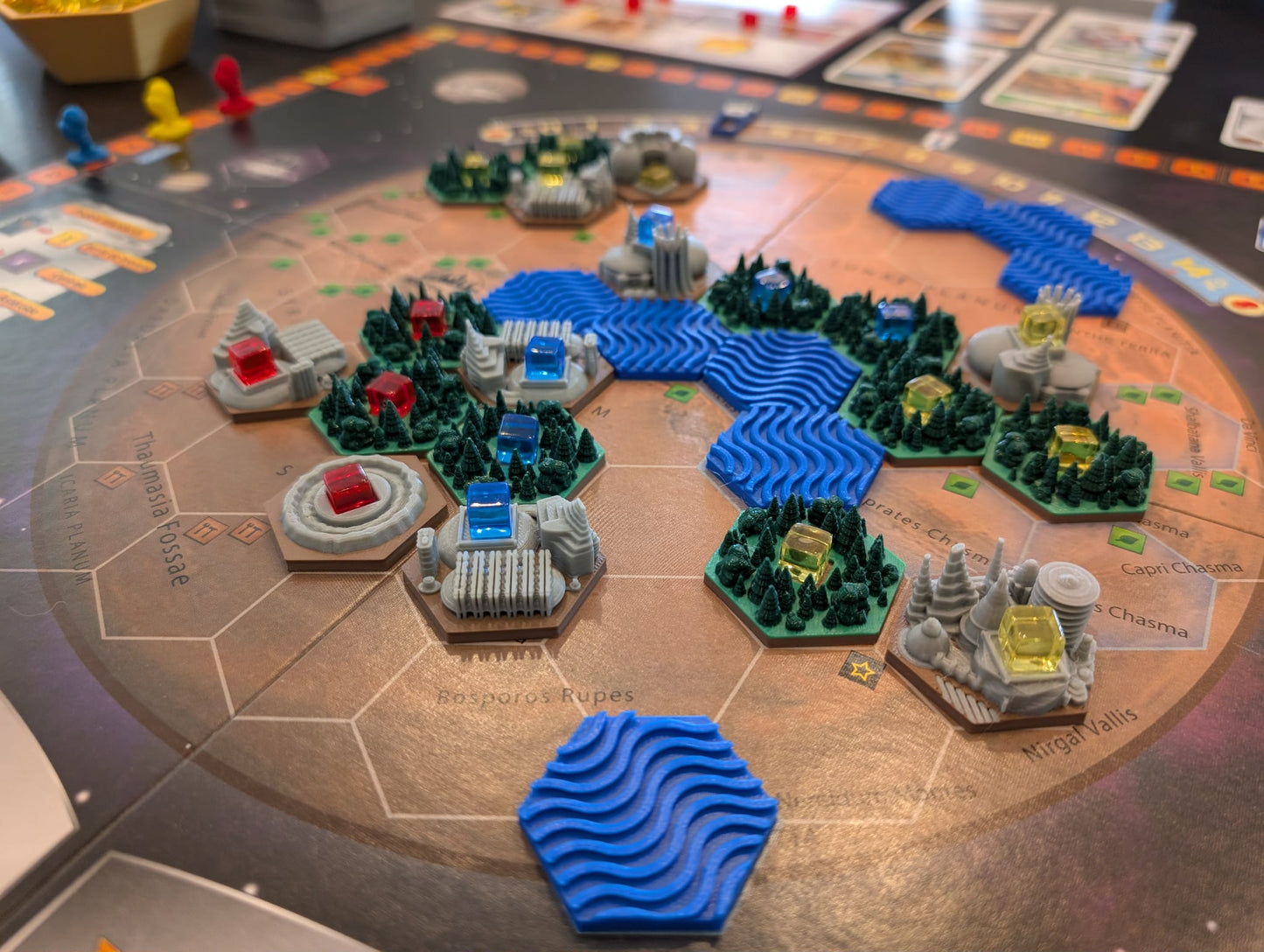 Terraforming Mars Tuiles 3D Multicolores