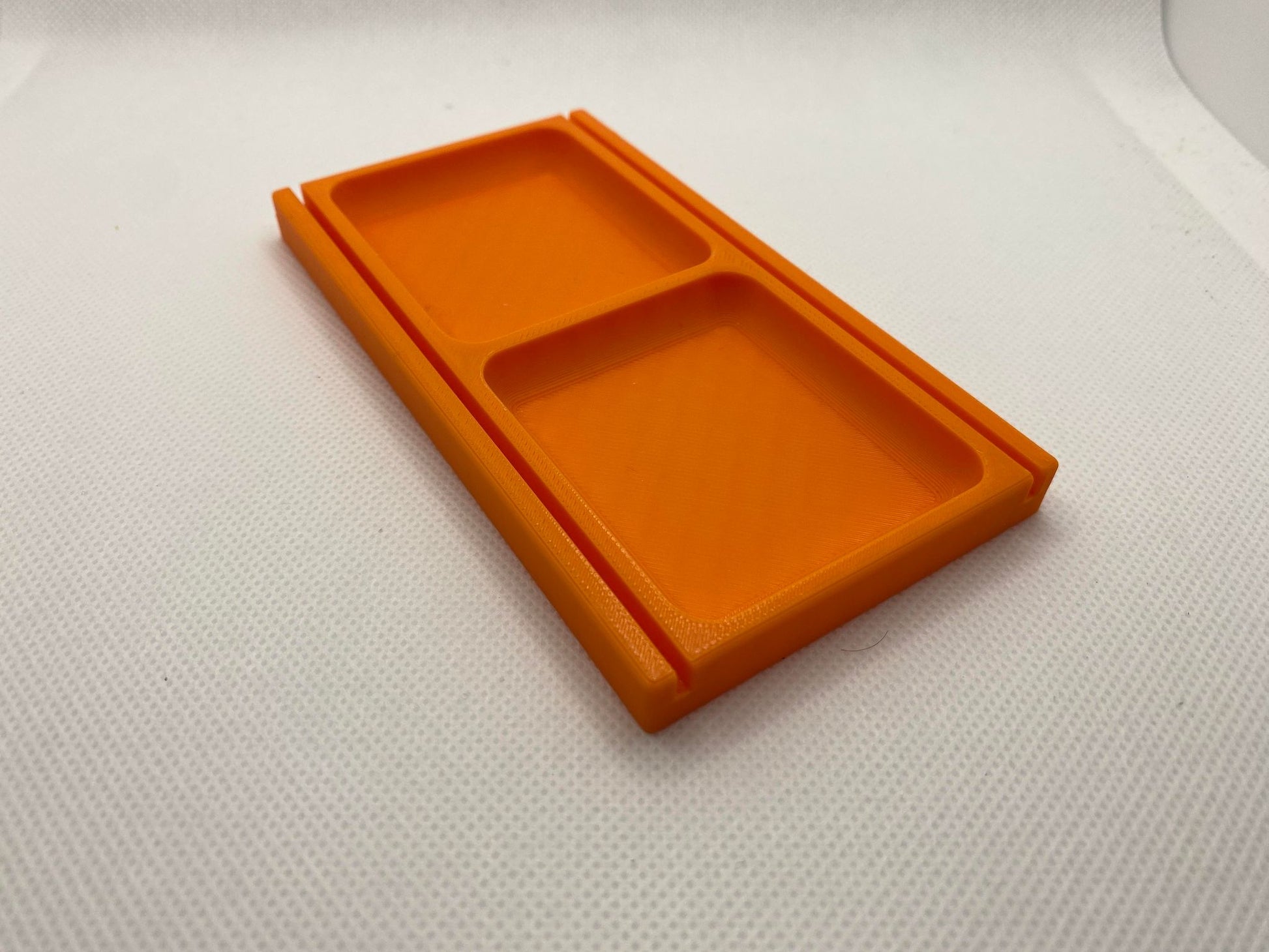 Board game tray for bits and tokens 2 trays orange