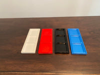 Board game tray card and tokens holder 4 colors