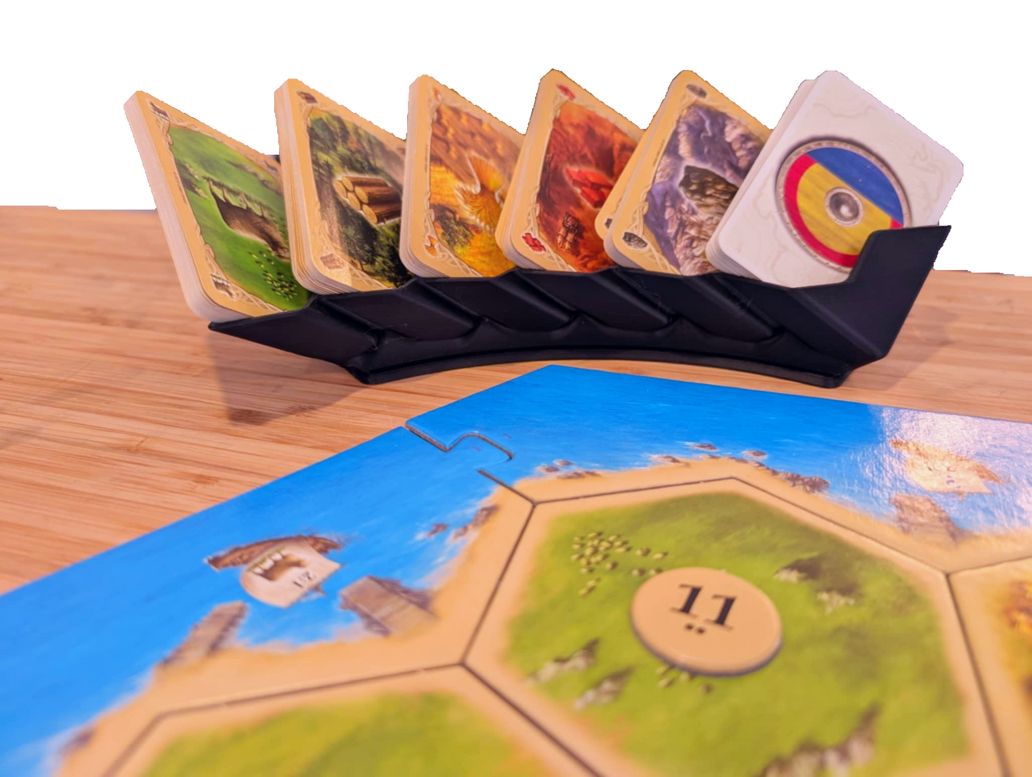 Catan Board game card holder - Resources cards organizer - Fit all resources cards