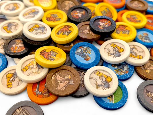 3D Printed Token Protectors for Orléans & Plague Expansion – Durable Snap-Fit Rings
