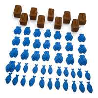 Isle of Cats Upgrade Kit – Fish & Basket Tokens (Base Game + Late Arrivals)