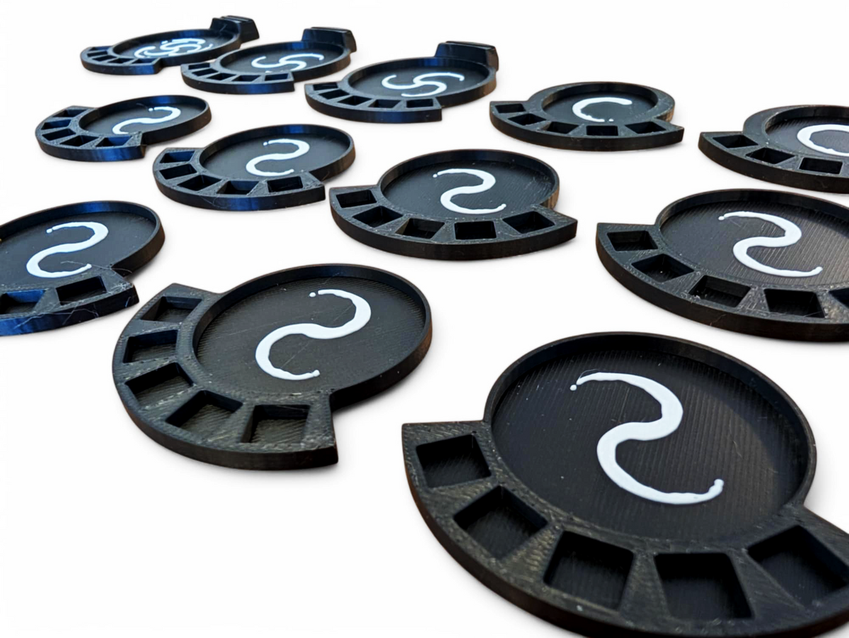Nemesis Wound Marker Bases – Set of 14 | Board Game Upgrades & Accessories