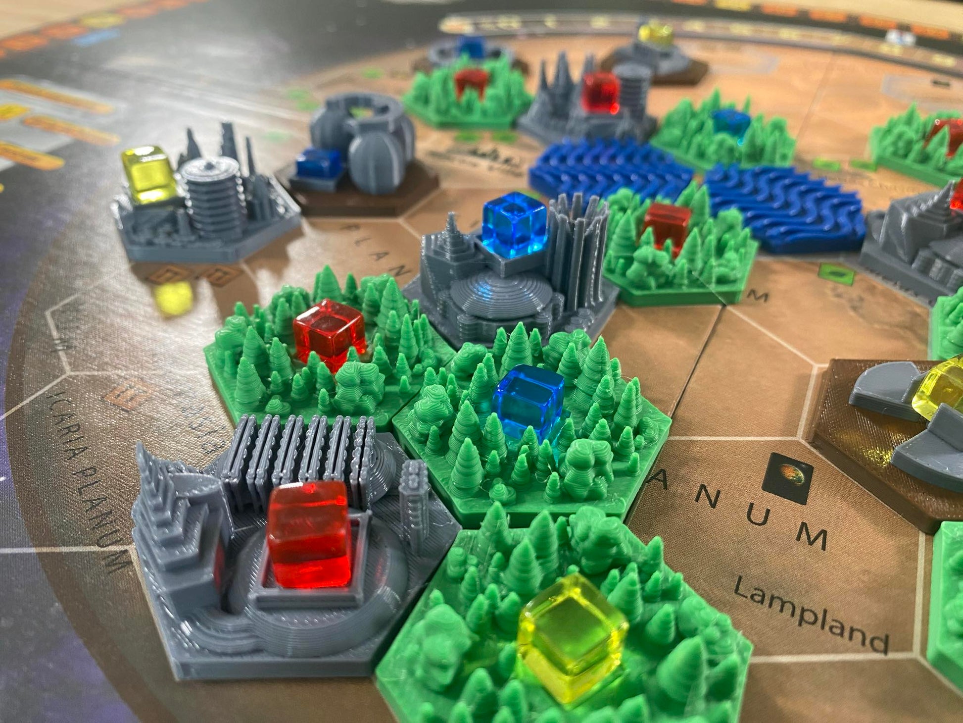 Terraforming mars all tiles close up