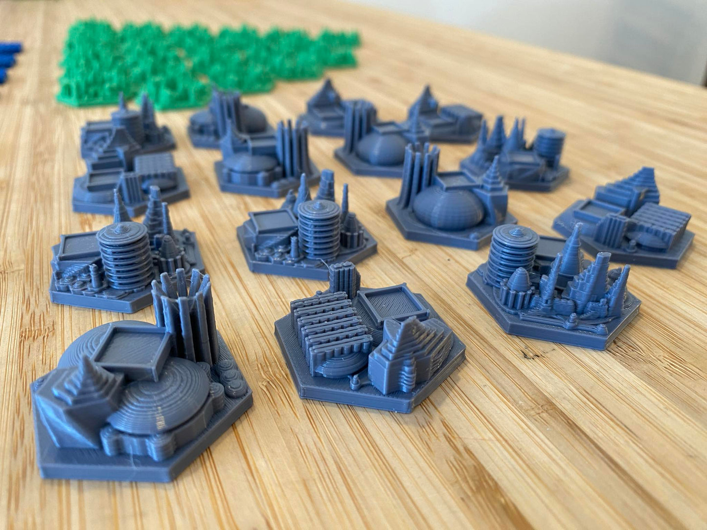 Terraforming mars cities tiles close up view