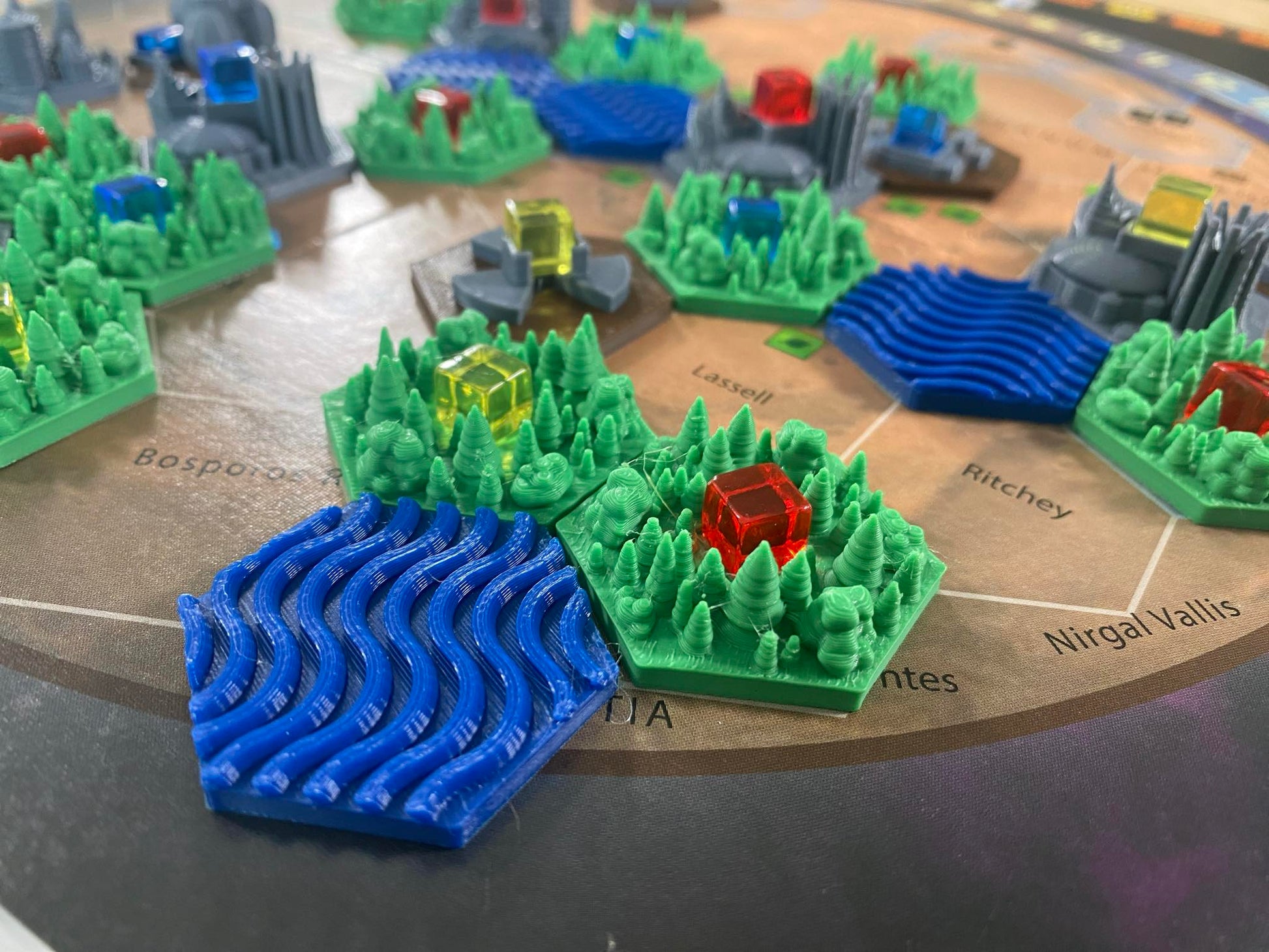 Terraforming mars forest tiles view all close up
