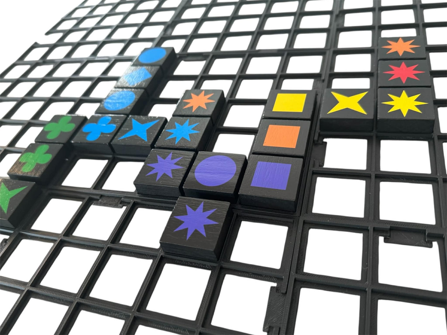 Qwirkle 9x9 Grid Board – 3D Printed Tile Grids – Pack of 9 – Board Game Upgrade