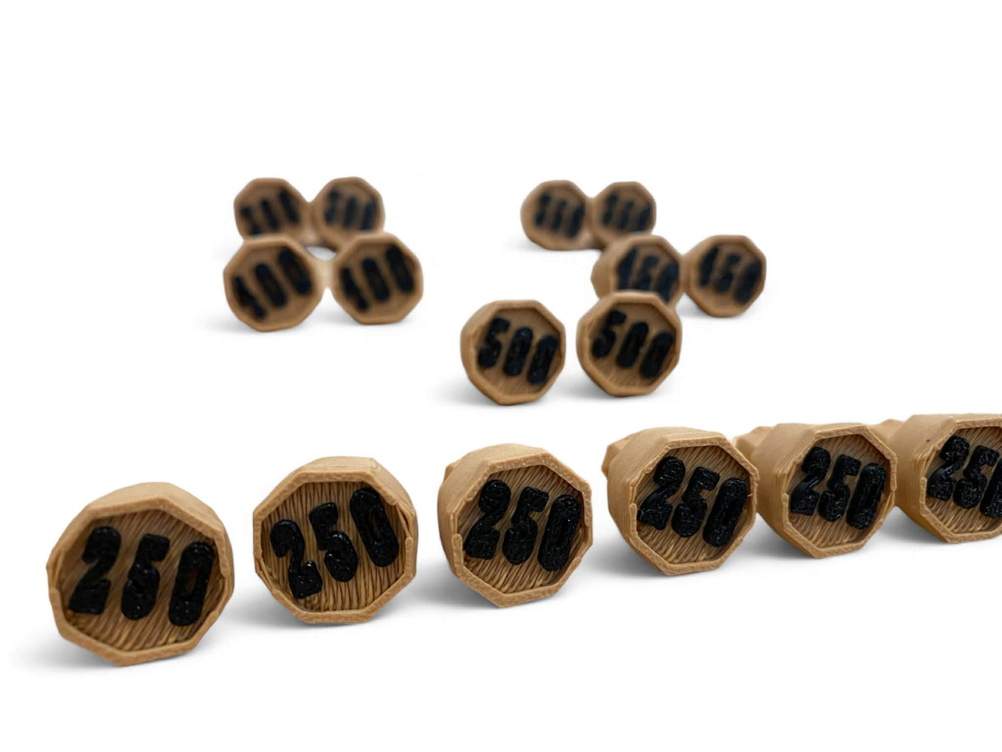 Colt Express 3D Printed Loot Tokens Upgrade | Gems, Purses & Strongboxes | Board Game Accessories