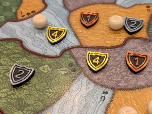 Spirit Island Defense Token Upgrade – 1, 2, 4 Values