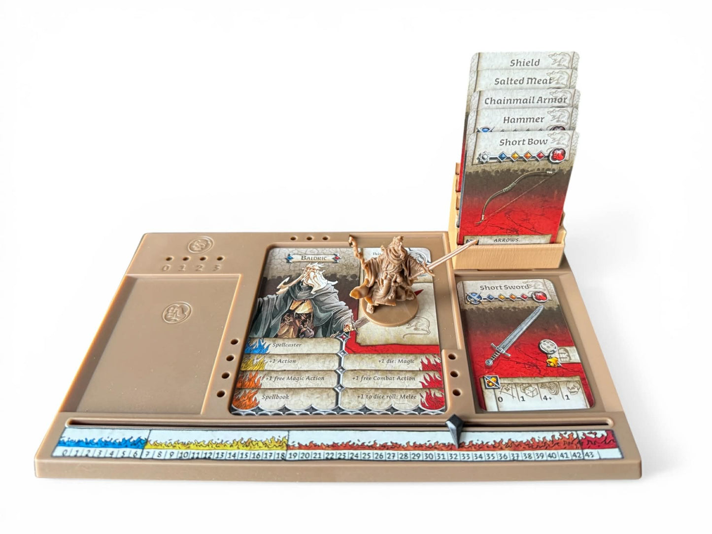 Zombicide Black Plague Card Holder Extension – 5-Slot Dashboard Upgrade | 3D Printed Accessory